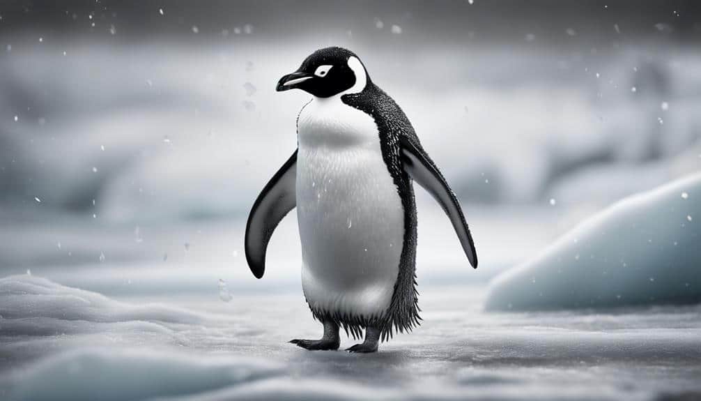 arctic bird with tuxedo