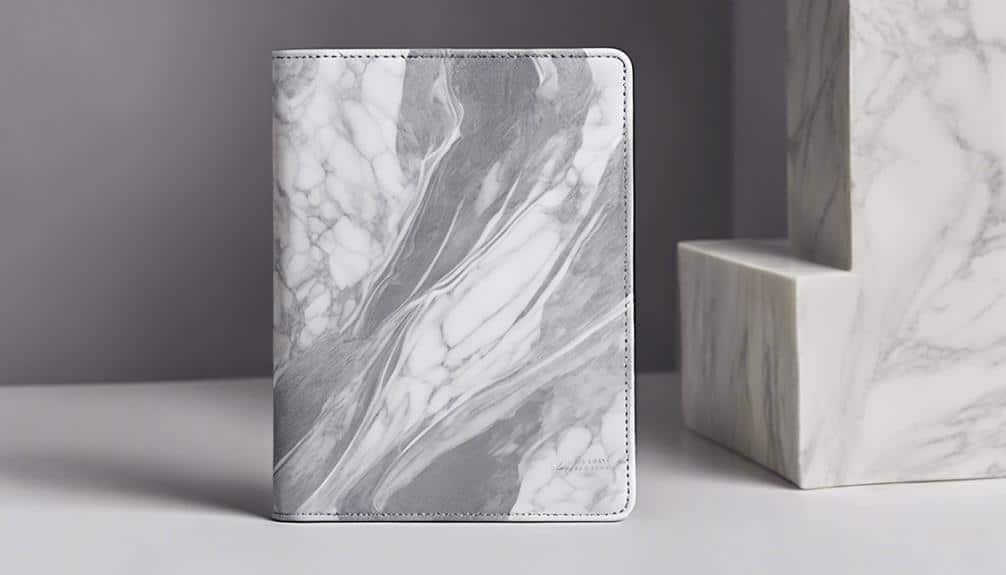 stylish marble passport cover